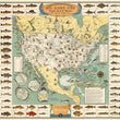 Load image into Gallery viewer, 1936 Big Game Fish, Complete Map Illustrated, Fresh and Salt Water Fishing.