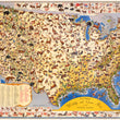 Load image into Gallery viewer, 1956 Pictorial Wildlife and Game Map of the United States
