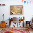 Load image into Gallery viewer, Pictorial Wildlife and Game Map - Kid's Room Decor