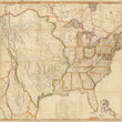 Load image into Gallery viewer, Map of the United States with the contiguous British and Spanish Possessions by: John Melish, 1816 - Fine Print Reproduction