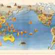 Load image into Gallery viewer, Pageant of the Pacific - PLATE V. Native Dwellings in the Pacific Area by: Miguel Covarrubias, 1940 | FINE PRINT REPRODUCTION