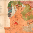 Load image into Gallery viewer, Vintage Map Print: Preliminary Geological Map of the Yellowstone National Park by Ferdinand Hayden, 1878