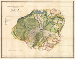 1903 Hawaii Territory Survey | Kauai Hawaiian Island