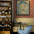 Load image into Gallery viewer, Bar and Grille or Restaurant / Speakeasy Wall Decor - Wine, Liquor, Beer, Alcohol Prohibition Era Vintage Map