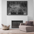 Load image into Gallery viewer, 1827 Greenwoood’s Six Sheet Map of London | Fabric Adhesive Wall Mural