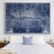 Load image into Gallery viewer, 1827 Greenwoood’s Six Sheet Map of London | Fabric Adhesive Wall Mural