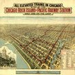 Load image into Gallery viewer, All elevated trains in Chicago Stop at the Chicago Rock Island and Pacific Railway Station, only one on the Loop By: Poole Brothers,1897