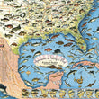 Load image into Gallery viewer, Fine Print Reproduction: Sportsmen's Fishing Map of the United States and Neighboring Waters by: Ira Moss, 1956