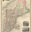 Load image into Gallery viewer, Vintage Map Print: Johnson's New England, 1861