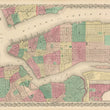 Load image into Gallery viewer, Vintage Map Print of New York and the Adjacent Cities by: Colton, 1856