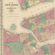 Load image into Gallery viewer, 1856 Map of New York and the Adjacent Cities