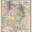 Load image into Gallery viewer, Vintage Map Print: County Map of Colorado, Utah, New Mexico, and Arizona by: Warner & Beers, 1875