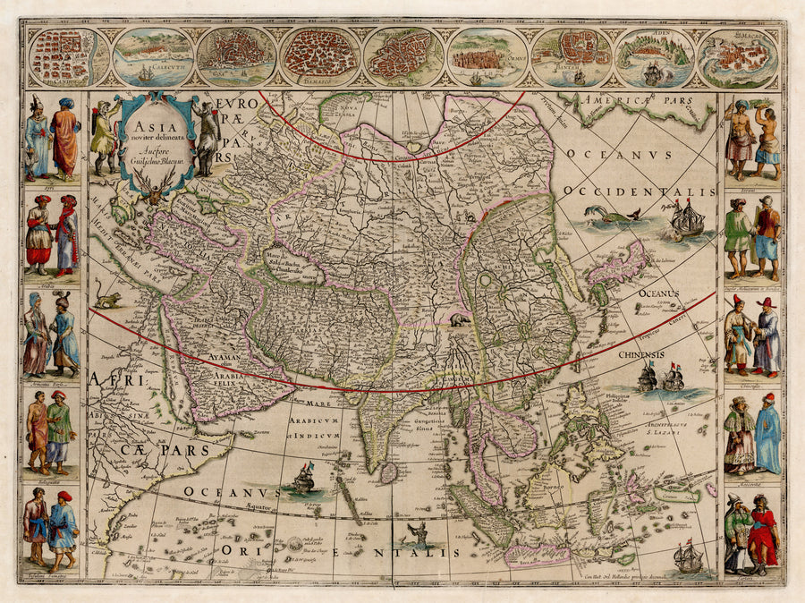 1635 Asia Noviter Delineata by: Blaeu