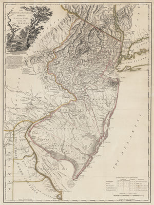 The Province of New Jersey Divided into East and West, commonly called the Jerseys by William Faden Date: 1778