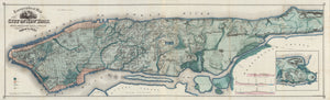 1865 Topographical Map of the City of New York...