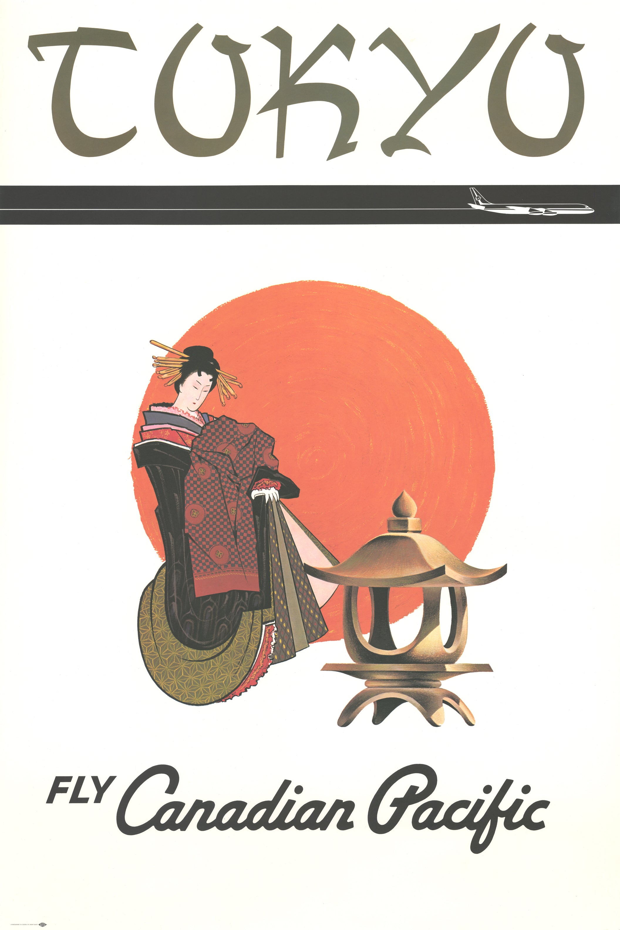 Vintage Travel Poster I Tokyo: Fly Canadian Pacific – the Vintage