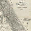 Load image into Gallery viewer, 1922 Map of Highland Park and Vicinity Lake County Illinois
