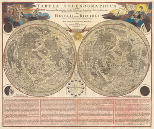1742 Tabula Selenographica in qua Lunarium Macularum...