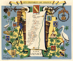 Les Vignobles de France | Vins d'Alsace By: Remy Hetreau, 1950