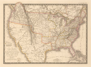 1826 Carte Generale des Etats-Unis Du Canada et D’Une Partie Des Pays Adjacents...