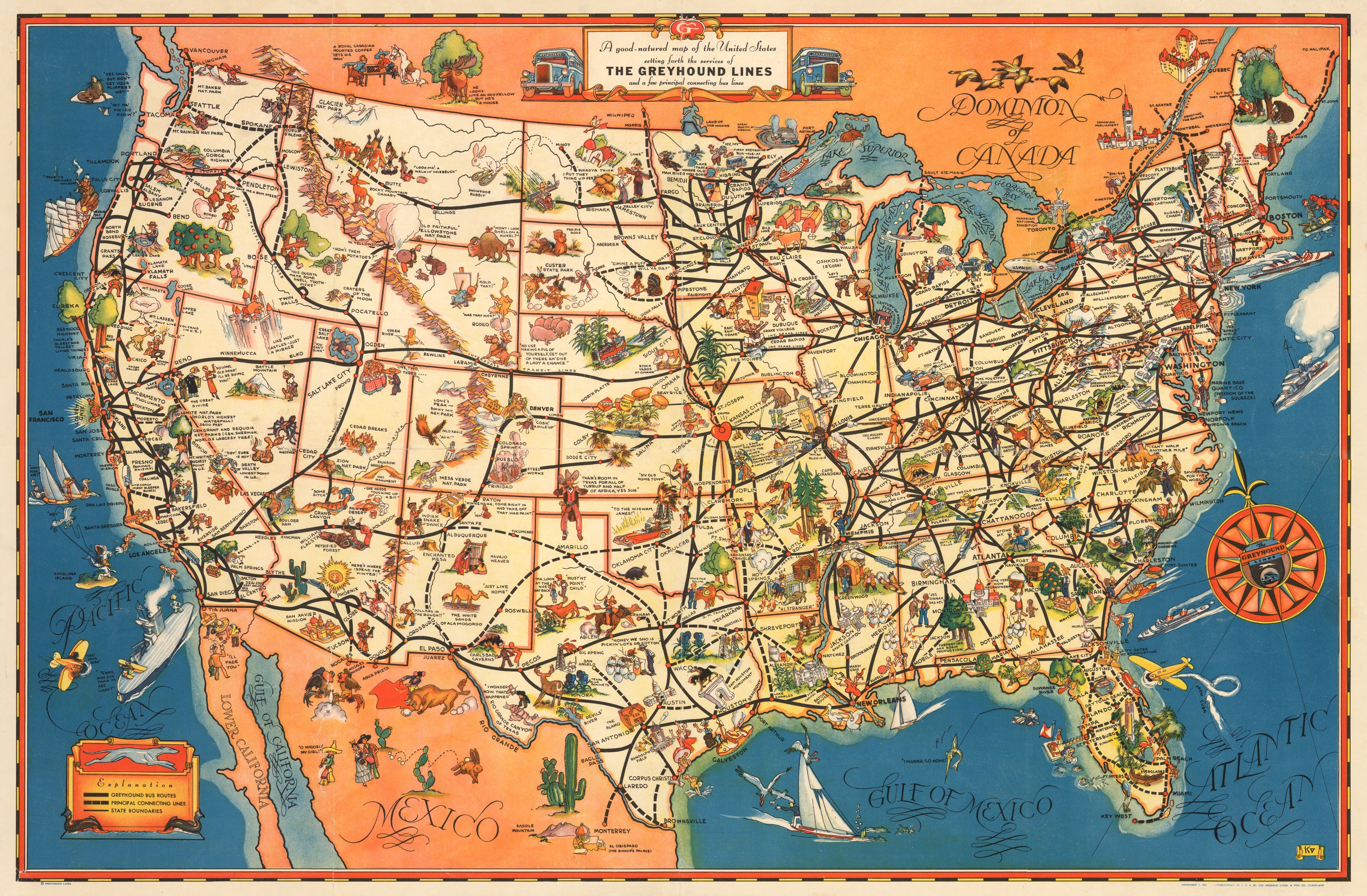 洋書 The united states in old maps and prints Map : United States 1829, United States, Antique Vintage
