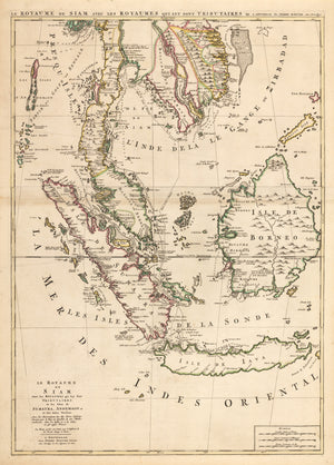 Le Royaume de Siam Avec les Royaumes qui luy sont Tributaires By: Pierre Mortier Date: 1700
