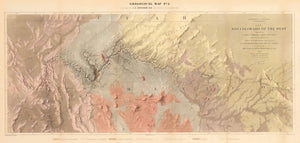 Map No. 1. Rio Colorado of the West,  Joseph C. Ives, 1585 - Geologic Map of the Grand Canyon