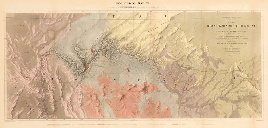 Map No. 1. Rio Colorado of the West, Joseph C. Ives, 1585 – the Vintage Map Shop, Inc.