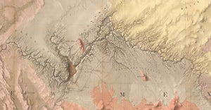 Map No. 1. Rio Colorado of the West,  Joseph C. Ives, 1585 - Geologic Map of the Grand Canyon