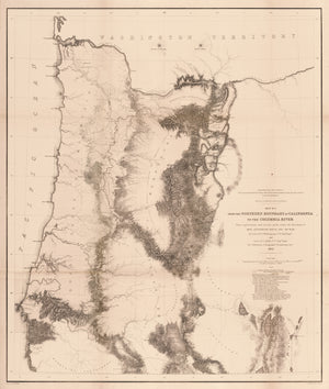 Map No. 2 From the Northern Boundary of California to the Columbia River from explorations and surveys By: Lieuts. R.S. Williamson and H.L. Abbot, 1855