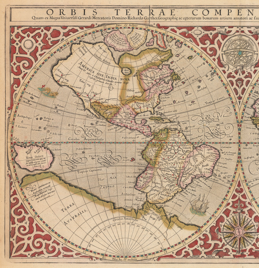 1587 / 1620 Orbis Terrae Compendiosa Descriptio