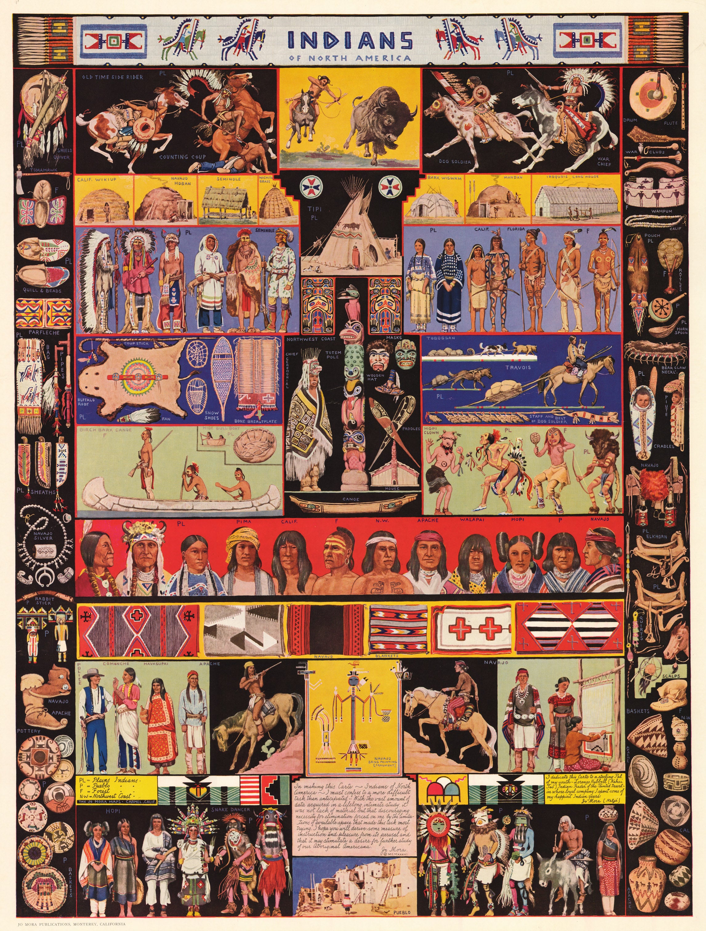 Indians of North America by: Jo Mora, 1936 - Fine Print