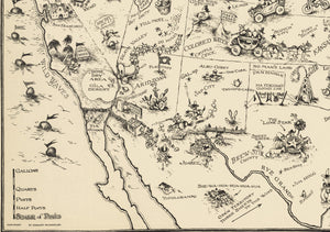 Fine Print Reproduction: Bootlegger's Map of the United States by: McCandlish, 1926