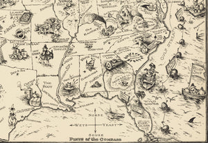 Fine Print Reproduction: Bootlegger's Map of the United States by: McCandlish, 1926