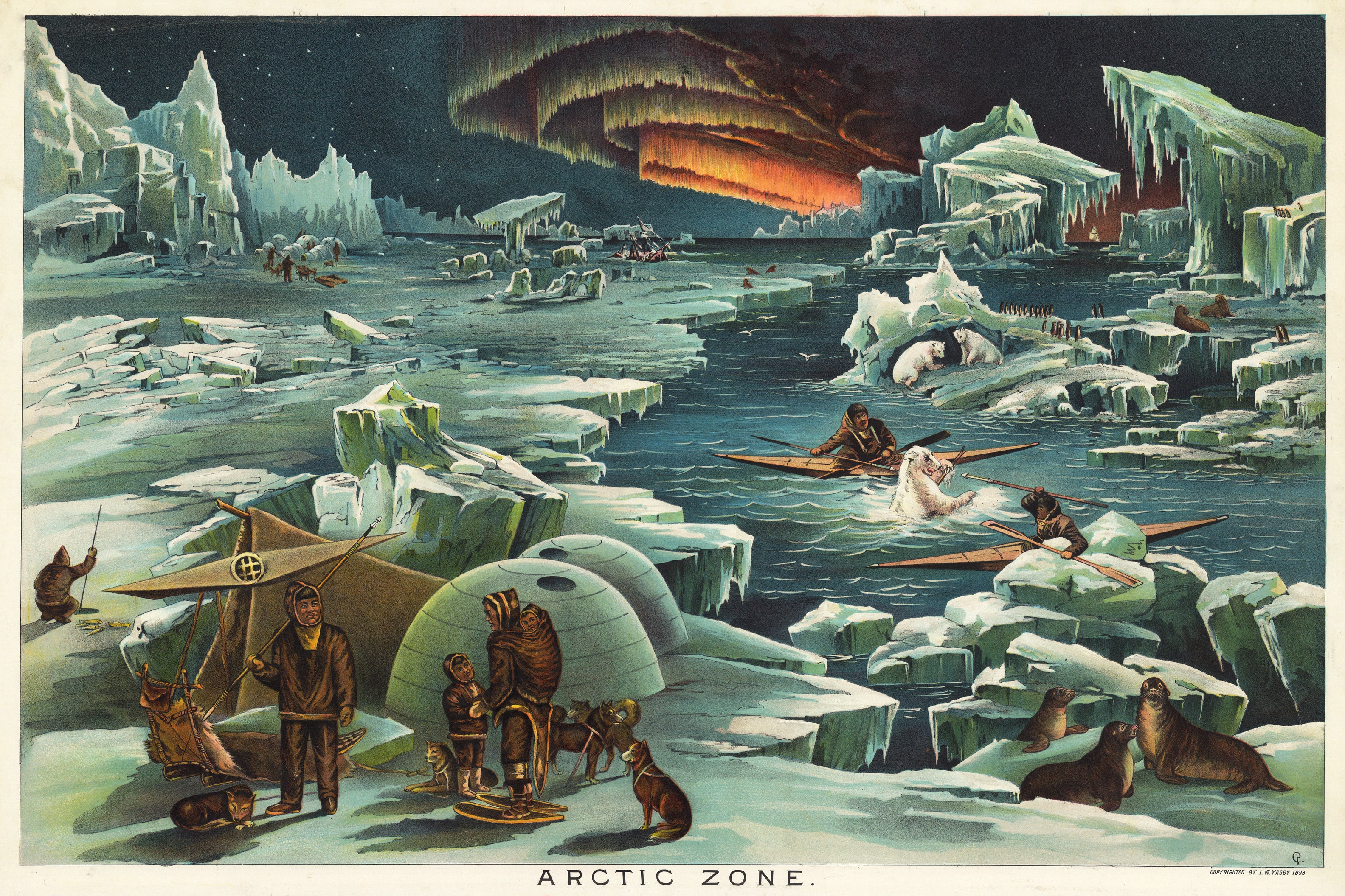 The Arctic Zone by Levi Walter Yaggy, 1893 - Reproduction Print