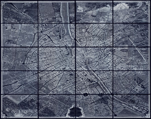 Turgot Plan of Paris | Plan de Paris commencé l'année 1734. By: Michel-Étienne Turgot & Louis Bretez, Date of Original: 1739 (published) Paris | This is a fine print wall covering of a monumental twenty sheet map of Paris that is widely considered to be one of the most impressive city views every created.