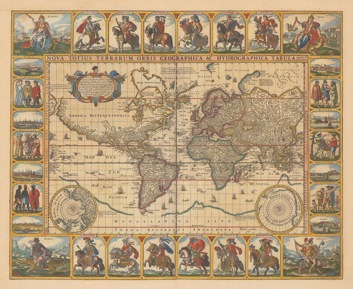 Nova Totius Terrarum Orbis Geographica ac Hydrographica Tabula By: Claes Janszoon Visscher Date: 1652 (published) Amsterdam 