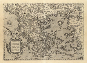 1579 Graeciae Universae Secundum Hodiernum Situm Neoterica descriptio...