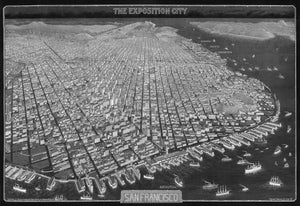 1912 The Exposition City - San Francisco | Fabric Adhesive Wall Mural