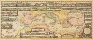 Carte Nouvelle De La Mer Mediterranee ou sont Exactement Remarques tous les Ports, Golfes, Rochers, Banks, de Sable &amp;c . . . By: Romeyn De Hooghe / Covens & Mortier Date: 1694
