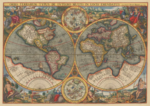 1607 Orbis Terrarum Typus De Integro Multis In Locis Emendatus