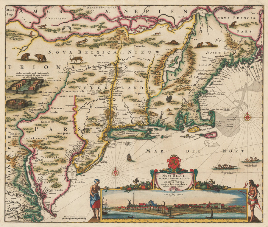 1656 Novi Belgii Novaeque Angliae Nec Non partis Virginiae...