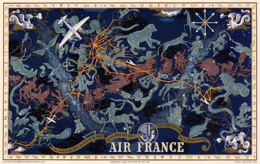 1939 Air France | De jour et de nuit, de nuit et de jour dans tous les ciels...
