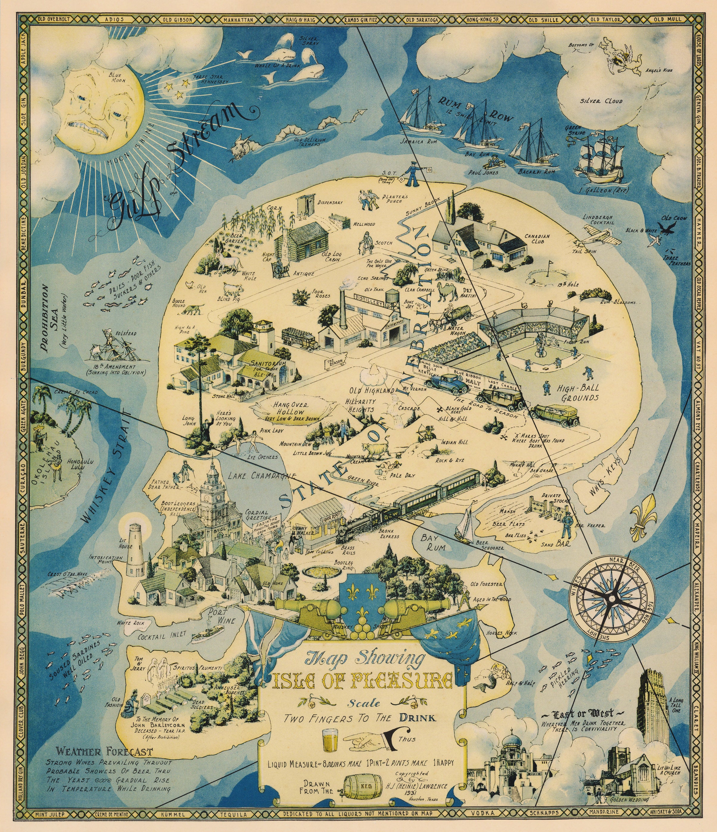 地図・旅行ガイド Cook's and Wagon's lits INDIA 1931-32 Map Showing Isle of Pleasure by: H.J. Lawrence, 1931 – the Vintage