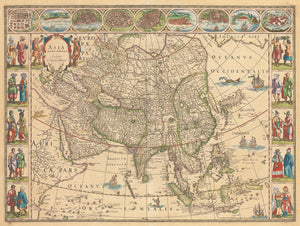 1635 Asia Noviter Delineata by: Blaeu