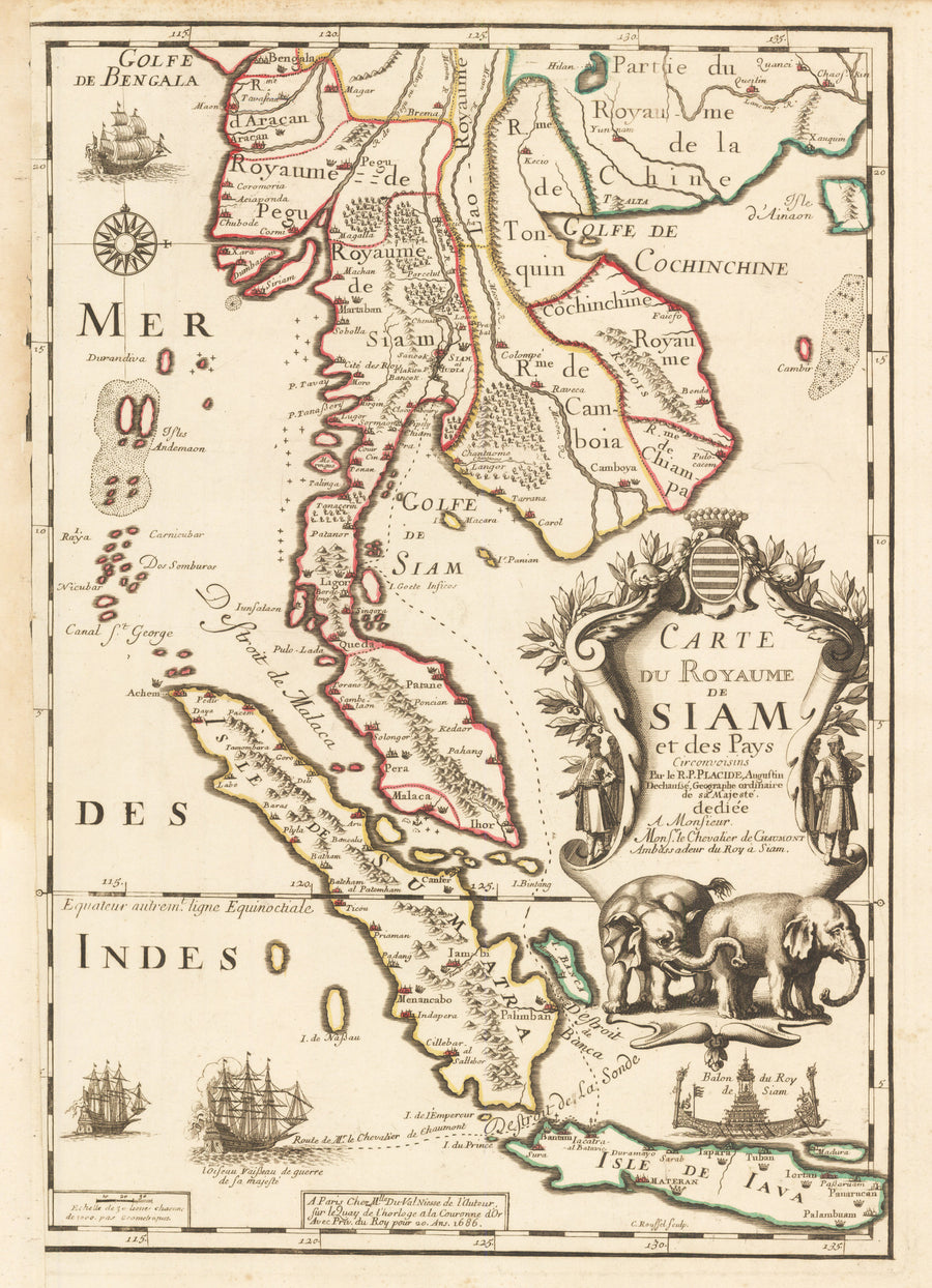 Carte du Royaume de Siam et des Pays Circonvoisins