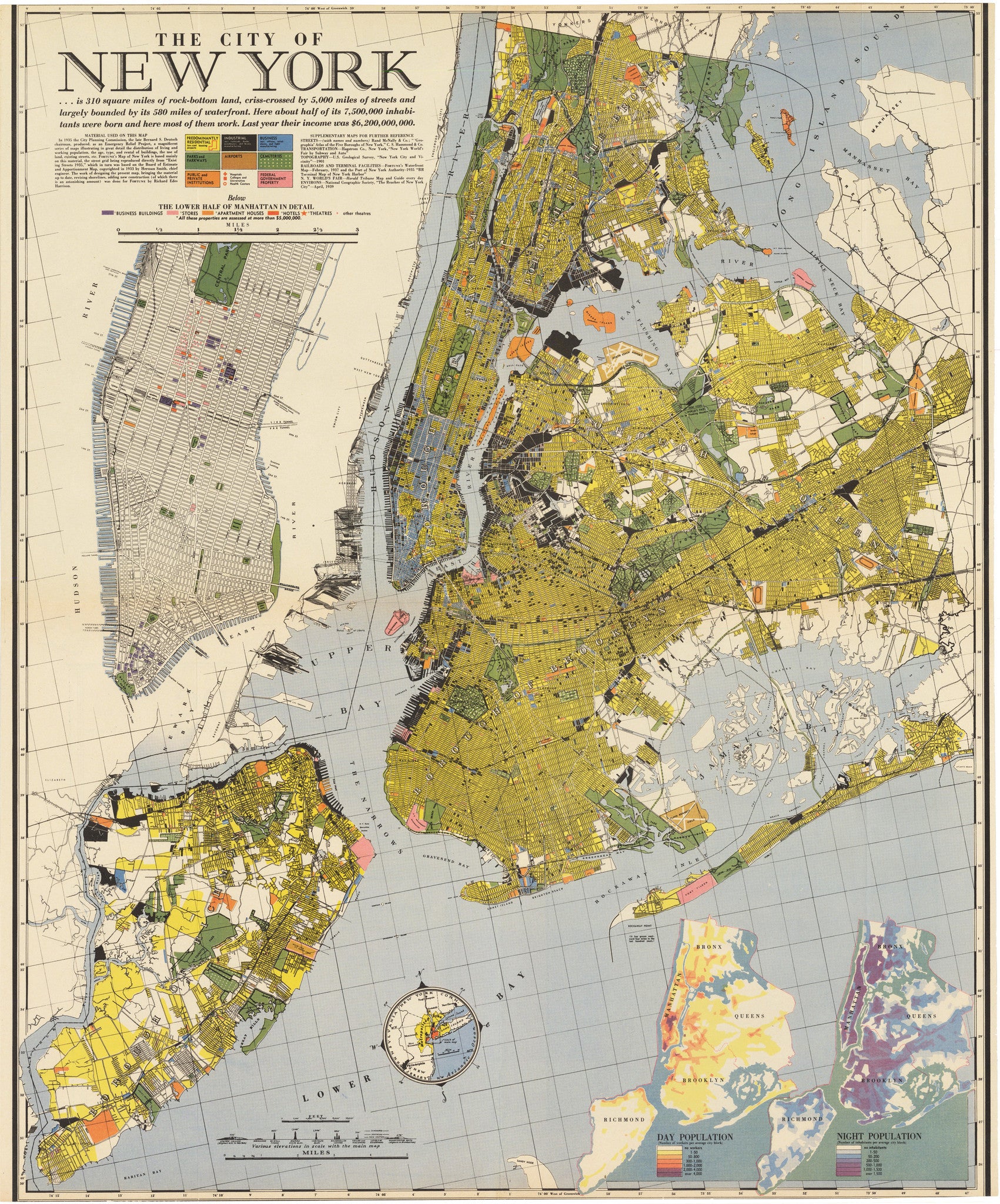 1839年 ニューヨーク ヴィンテージマップ 地図 額装